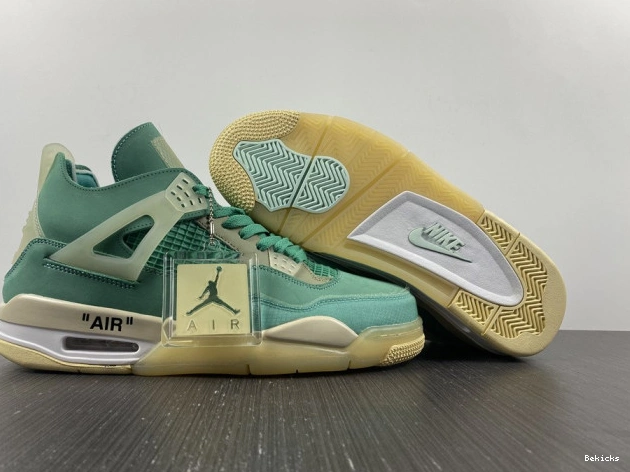 Cheap BK ofw 4 tiffany x jordan air retro nike cv9388-102 green 1111